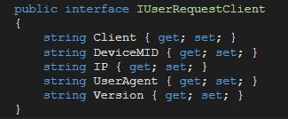 CSFramework.WebApi用户请求对象模型|C/S开发框架