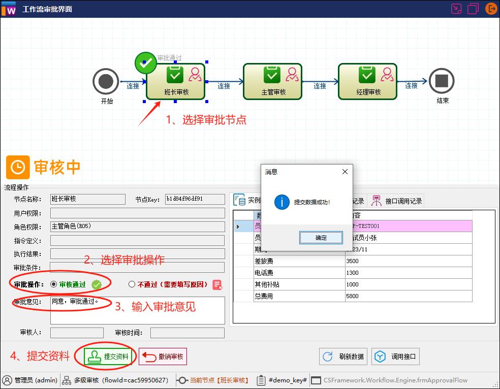 CSFramework.Workflow | 可视化工作流引擎操作手册 | 多级审核|流程引擎