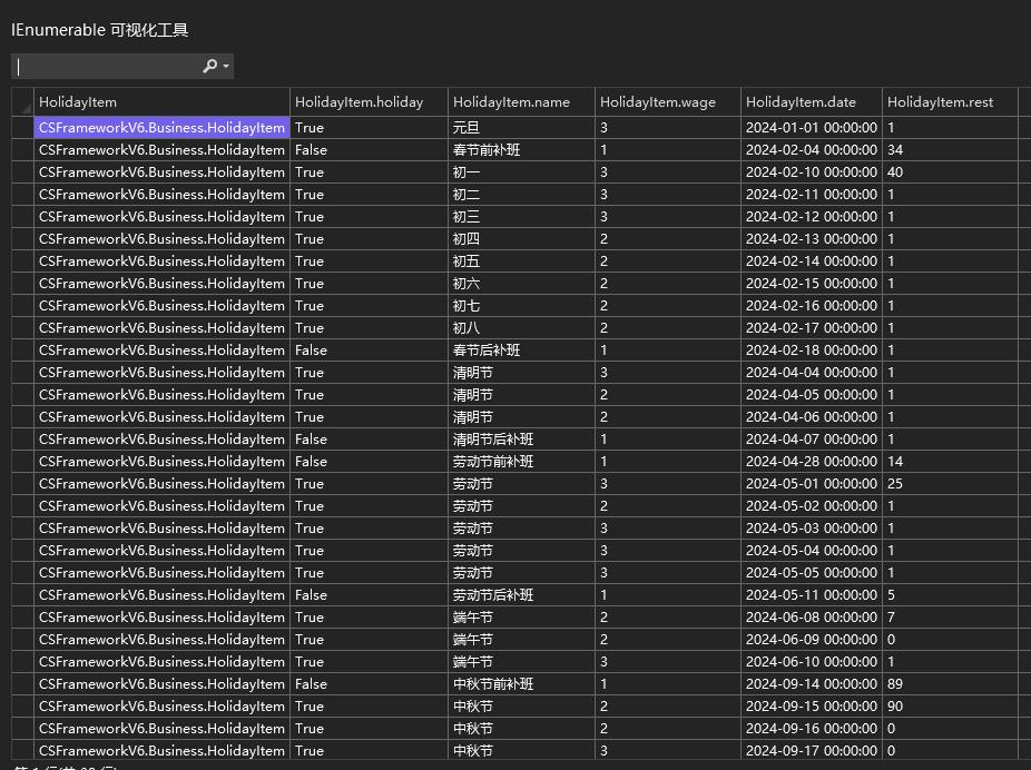 C#.NET获取每年国家法定节假日清单|C/S开发框架